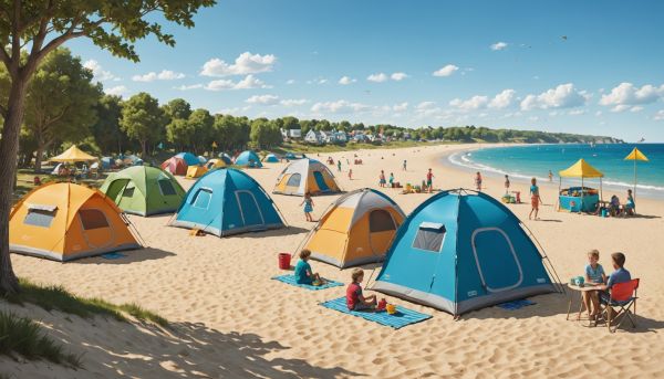 Des campings avec accès plage et toboggans géants pour s'amuser