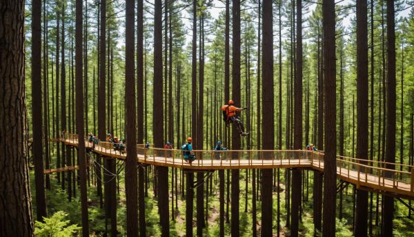 Profiter des parcs aventures en pleine forêt