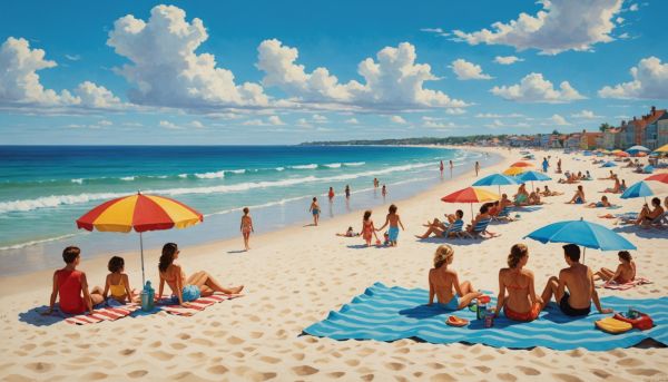 Profiter du soleil et de la plage en été